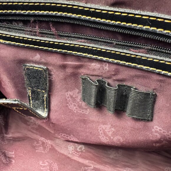 Marc Chantel Satchel Hangbag Croc Embossed Shoulder Strap Brown Faux Alliga READ - Picture 10 of 16